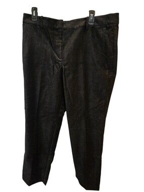 LOFT Black Velvet Trousers